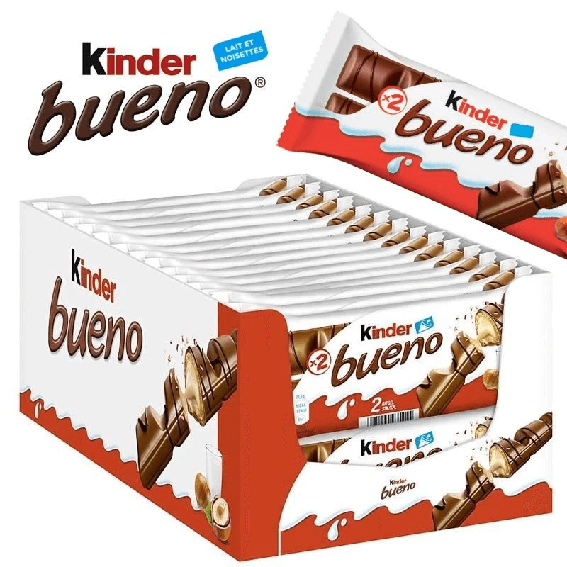 Kinder Bueno – T2 (2-pack, 43g x 24)