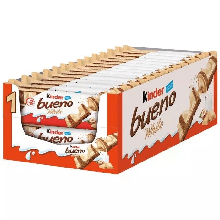 Kinder Bueno – White Chocolate T2 (2-pack, 39g x 24)
